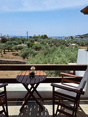 Βεράντα με θέα στη θάλασσα