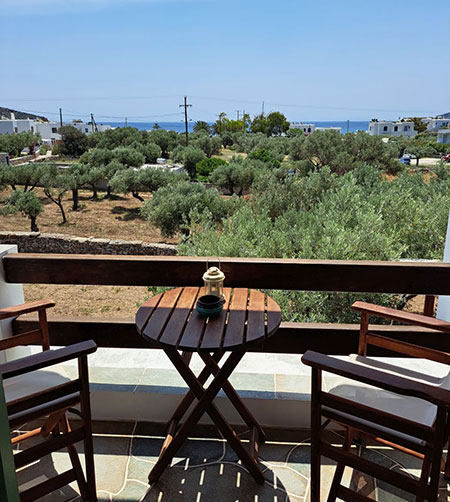 Βεράντα με θέα στη θάλασσα